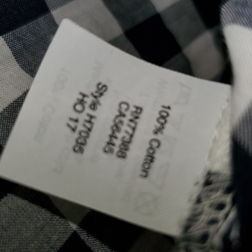 J. Crew Blue and White Plaid Cold Shoulder - Picture 10 of 12